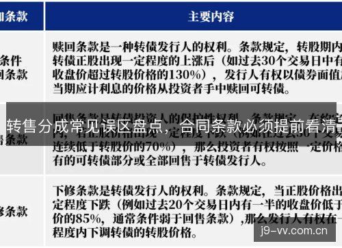 转售分成常见误区盘点,合同条款必须提前看清 转售分成常见误区盘点,合同条款必须提前看清